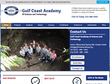 Tablet Screenshot of gulfcoastacademy.org